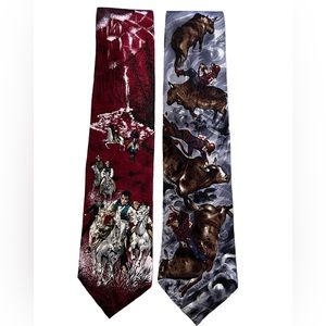 Rockmount Ranch Wear Tru-West Ties Made in USA RODEO ROUGH PONY EXPRESS